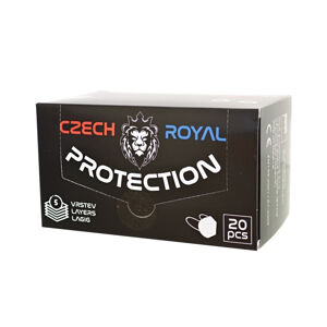 CZECH ROYAL PROTECTION FFP2 20 kusů Jednorázový ochraný respirátor