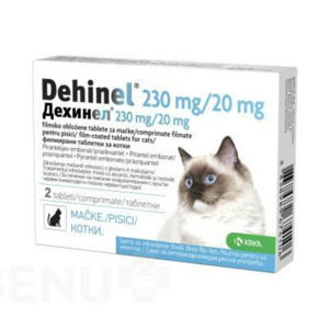 DEHINEL 230 mg/20 mg tablety pro kočky 2 ks