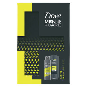 DOVE Men+Care Active Fresh Sprchový gel 250 ml + Antiperspirant 150 ml Vánoční balíček pro muže