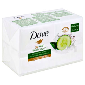 DOVE Go Fresh Okurka&Zelený čaj tuhé mýdlo 4x100 g