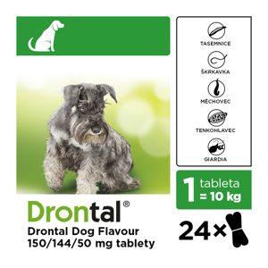 DRONTAL Dog Flavour 150/144/50 mg 24 tablet