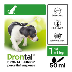 DRONTAL Junior pro psy suspenze a.u.v. 50 ml + aplikátor