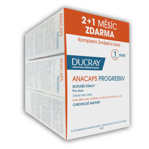 DUCRAY Anacaps Progressiv 30 tobolek (2+1 ZDARMA)