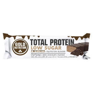 GOLDNUTRITION Total Protein Low Sugar Covered hořká čokoláda 30 g