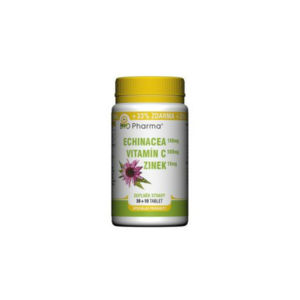 BIO PHARMA Echinacea 100 mg + Vitamín C 500 mg + Zinek 10 mg 30 tablet