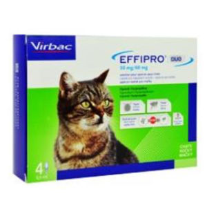 EFFIPRO DUO 50/60 mg spot-on pro kočky (1-6 kg) 0,5 ml 4 pipety