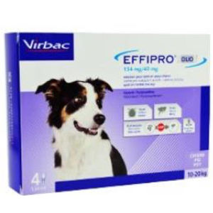 EFFIPRO DUO 134/40 mg spot-on pro psy M (10-20 kg) 1,34 ml 4 pipety
