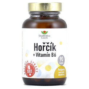 EKOMEDICA Hořčík + vitamín B6 90 kapslí