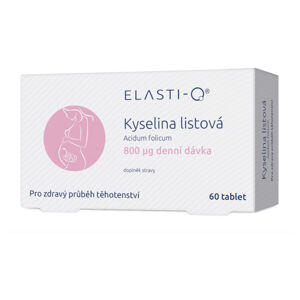 ELASTI-Q Kyselina listová 800 μg 60 tablet, poškozený obal