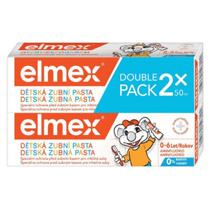 ELMEX Kids Dětská zubní pasta pro děti od prvního zoubku do 6ti let 2 x 50 ml, poškozený obal