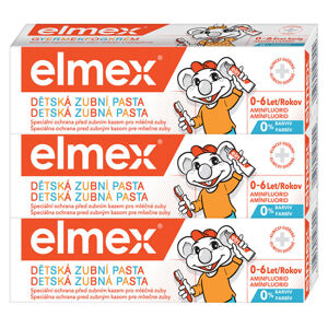 ELMEX Kids zubní pasta pro děti od prvního zoubku do 6ti let 3 x 50ml