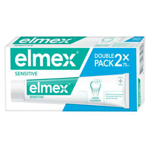 ELMEX Sensitive Zubní pasta pro citlivé zuby 2x 75 ml, poškozený obal