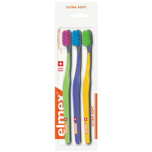 ELMEX Ultra Soft zubní kartáček 3 kusy, poškozený obal