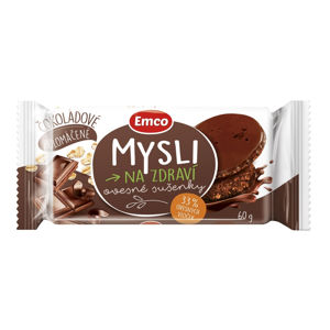 EMCO Mysli ovesné sušenky Čokoládové polomáčené 60 g