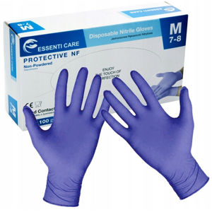 ESSENTI CARE Jednorázové nitrilové rukavice velikost M 100 kusů
