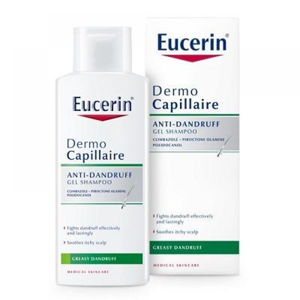 EUCERIN DermoCapillaire Gelový šampon proti mastným lupům 250 ml