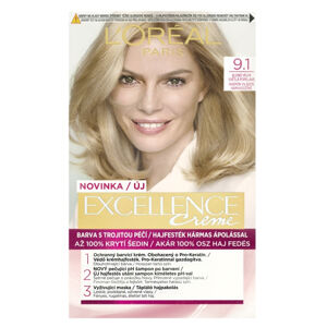 L'OREAL Excellence Creme Barva na vlasy 9.1 Blond velmi světlá plavá
