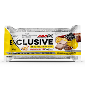 AMIX Exclusive protein bar banán a čokoláda 40 g