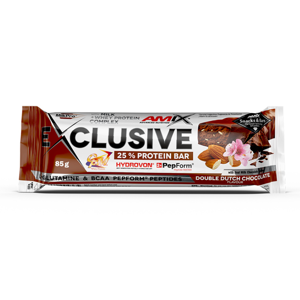 AMIX Exclusive protein bar dvojitá čokoláda 85 g