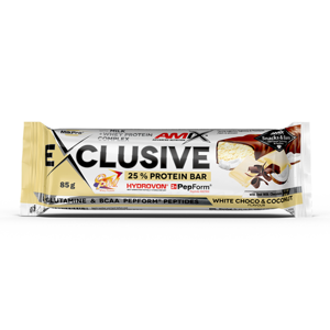 AMIX Exclusive protein bar bílá čokoláda a kokos 85 g