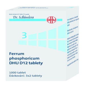DR. SCHÜSSLERA Ferrum phosphoricum DHU D12 No.3 1000 tablet