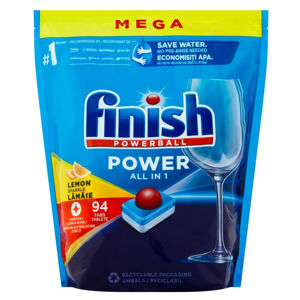 FINISH Power All in 1 Kapsle do myčky nádobí Lemon Sparkle 94 ks