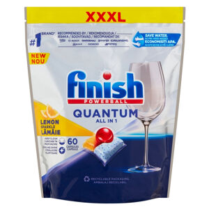 FINISH Quantum All in 1 kapsle do myčky nádobí Lemon Sparkle 60 ks