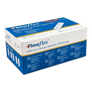 FLOWFLEX SARS-CoV-2 Antigen rapid test z nosu 25 kusů, poškozený obal