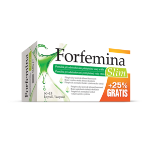 FORFEMINA Slim odvodnění těla 25% GRATIS 75 kapslí, poškozený obal