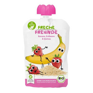 FRECHE FREUNDE Bio ovocná kapsička Banán, jahoda a quinoa 12m+ 100 g