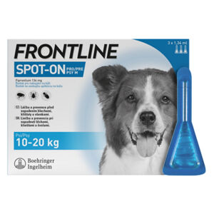 FRONTLINE Spot-on pro psy M 1,34 ml 3 pipety, poškozený obal