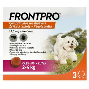 FRONTPRO 11,3 mg žvýkací tablety pro psy XS (2-4 kg) 3 ks