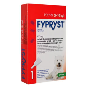 FYPRYST Spot-on pro psy 2-10 kg 0.67 ml 1 pipeta, poškozený obal