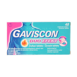 GAVISCON Duo Efekt žvýkací tablety 48 kusů