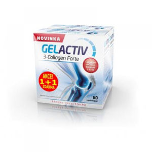 SALUTEM GelActiv 3-Collagen Forte 60+60 kapslí ZDARMA, poškozený obal