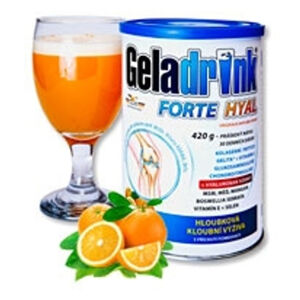 GELADRINK Forte Hyal práškový nápoj s příchutí pomeranče 420 g, poškozený obal