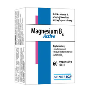 GENERICA Magnesium B6 Active 60 tablet, poškozený obal