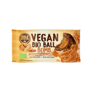GOLDNUTRITION Vegan ball bomb arašídové máslo 30 g BIO
