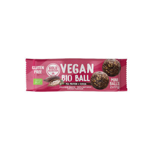 GOLDNUTRITION Vegan ball hrachový protein a kakao 2 x 17 g BIO
