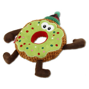 GIGWI Donut vánoční hračka pro psy 21 cm