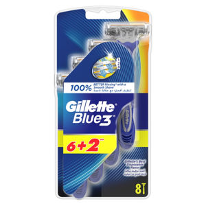 GILLETTE Blue3 Jednorázový holící strojek 6 + 2 ks