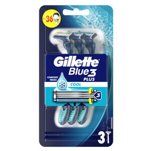 GILLETTE Blue3 Ice Jednorázový holicí strojek 3 ks, poškozený obal
