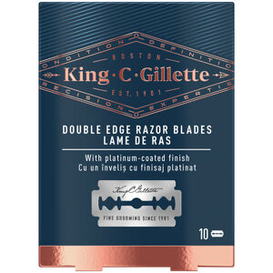 GILLETTE King Double Edge Náhradní žiletky 10 ks