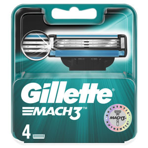 GILLETTE Mach3 Náhradní hlavice 4 ks