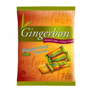 Gingerbon 125 g peprmint - zázvorové bonbony s mátou