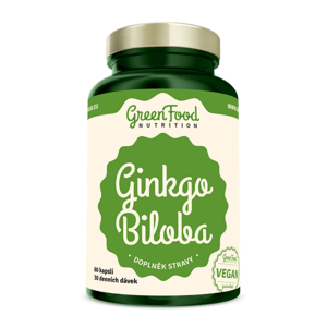 GREENFOOD NUTRITION Ginkgo biloba extract 60 kapslí