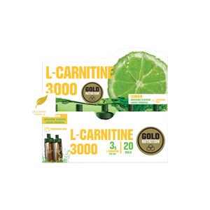 GOLDNUTRITION L-Carnitine 3000 mg citron 20 ampulí