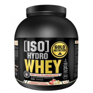 GOLDNUTRITION Iso hydro whey protein bílá čokoláda a jahoda 2000 g