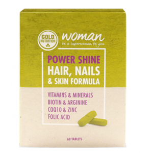 GOLDNUTRITION Power shine doplněk pro vlasy, nehty a pokožku 60 tablet