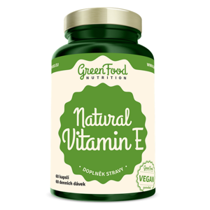GREENFOOD NUTRITION Natural vitamin E 60 kapslí